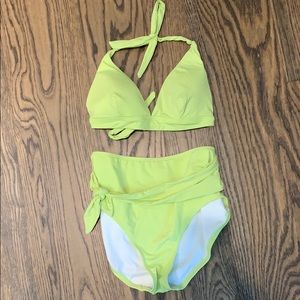 LOFT high waisted swimsuit - perfect condition